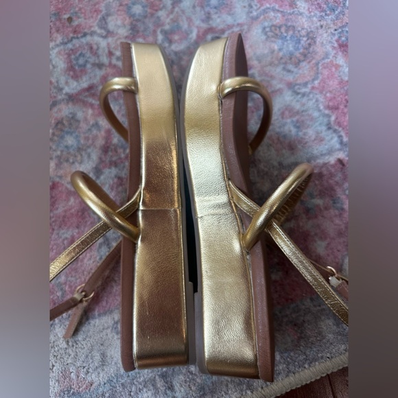 Chinese Laundry Skippy Platform Slingback Sandal gold size 9 - Picture 2 of 8